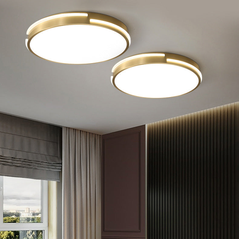 Moderne minimalistische metalen inbouw plafondlamp goud ronde vorm LED inbouwverlichting voor slaapkamer