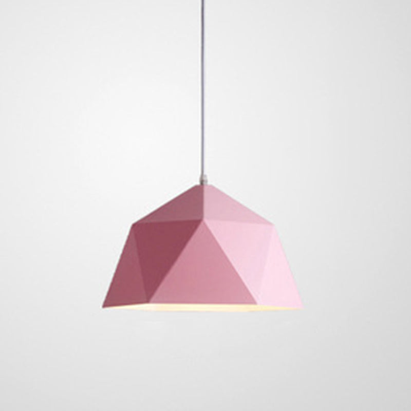 Diamond Dining Room Pendant Ceiling Light  Modern Style Metal 1 Light Hanging Ceiling Light