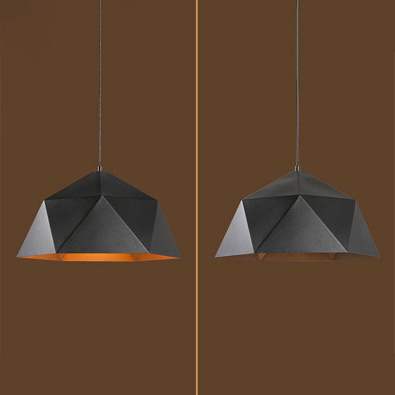 Diamond Dining Room Pendant Ceiling Light  Modern Style Metal 1 Light Hanging Ceiling Light