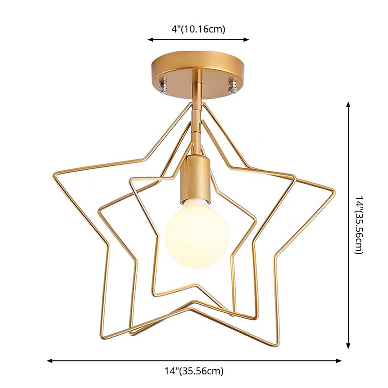 Simpuzzo di metallo rotabile Simplicity Light Bulb Single Bulb Onge Modern Style Aisle Secondo