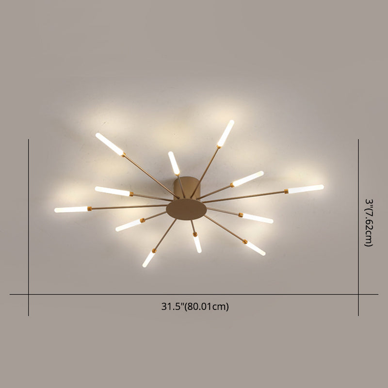 Modern Slender Bar Ceiling Flush Mount Lights Acrylic Ceiling Light