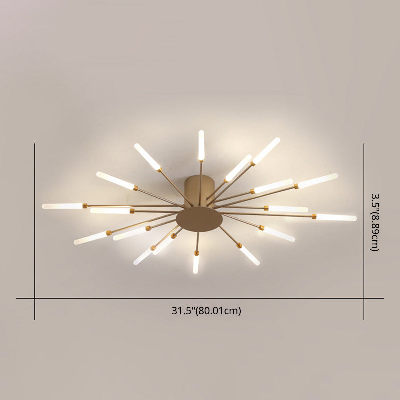 Modern Slender Bar Ceiling Flush Mount Lights Acrylic Ceiling Light