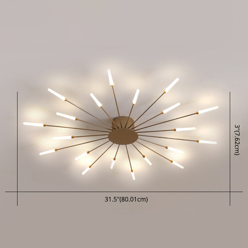 Modern Slender Bar Ceiling Flush Mount Lights Acrylic Ceiling Light