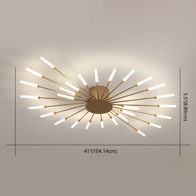 Modern Slender Bar Ceiling Flush Mount Lights Acrylic Ceiling Light