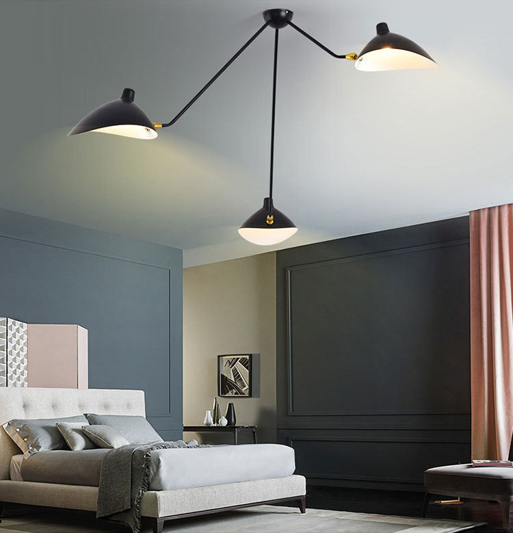 Platypus plafondarmatuur postmodern metalen 3-licht zwarte hanglamp voor eetkamer