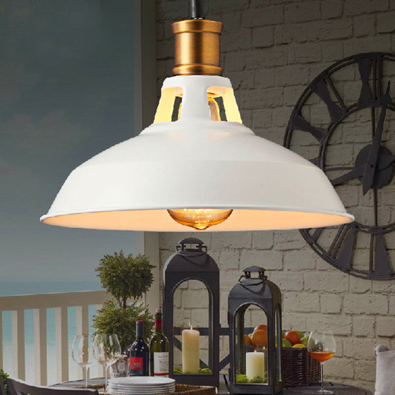 Assalto a sospensione Light Vintage Style Restaurant Light Segret con tonalità in metallo dipinto