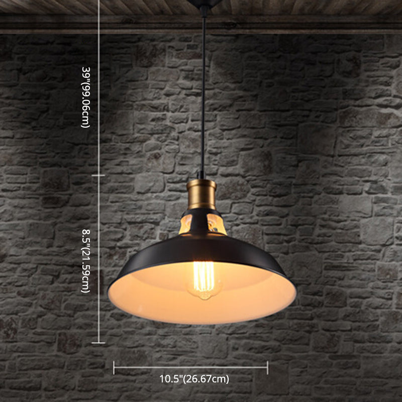 Assalto a sospensione Light Vintage Style Restaurant Light Segret con tonalità in metallo dipinto