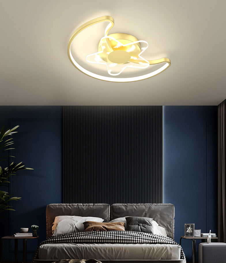 Acrylic Gold LED SEMI FLUST IN MODURING SINGOLA SINGOLA SECULA LUCE DELLA FULE PER SPAZI INTERNI