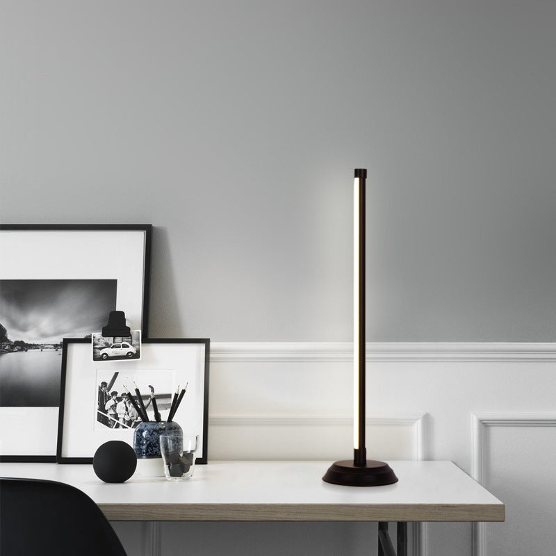 Table LED linéaire Light Acrylique Simplicité Lampe nocturne avec cordon d'alimentation USB
