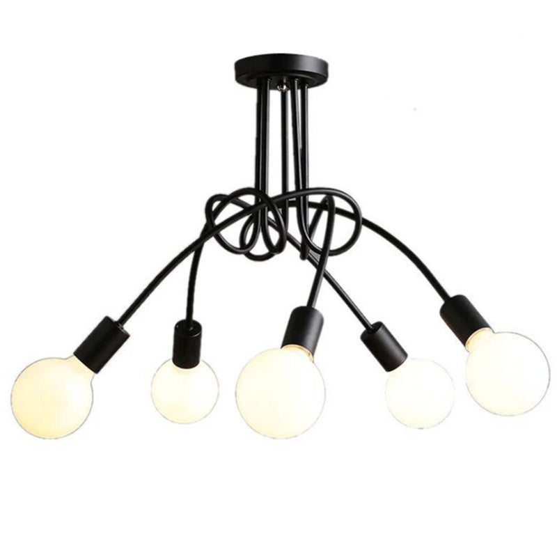 Accesorio de iluminación de techo de techo de curvatura de bobinado de bobinado esmerilado