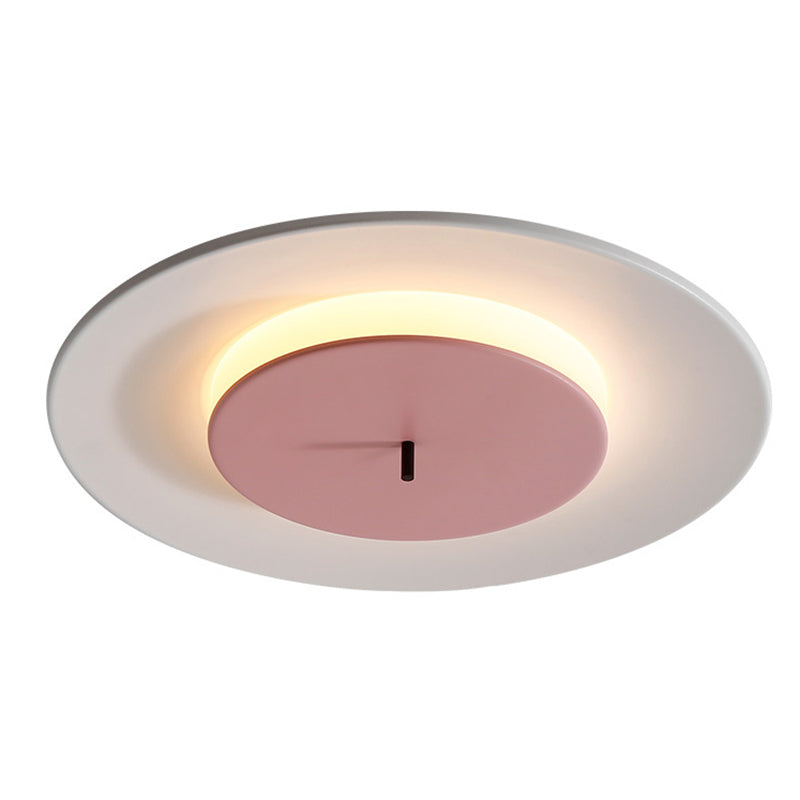 Double Rings Ceiling Flush Mount Lights Modern Acrylic 1 Light Ceiling Lamp