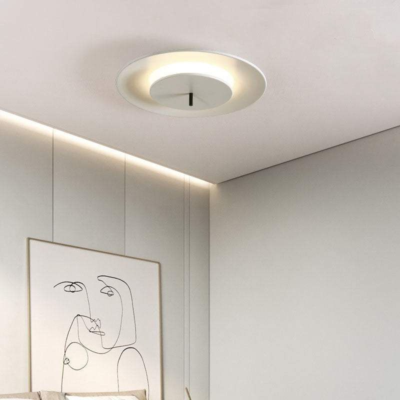 Double Rings Ceiling Flush Mount Lights Modern Acrylic 1 Light Ceiling Lamp