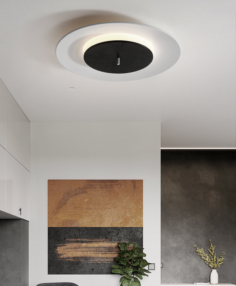 Double Rings Ceiling Flush Mount Lights Modern Acrylic 1 Light Ceiling Lamp