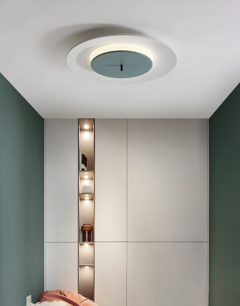 Double Rings Ceiling Flush Mount Lights Modern Acrylic 1 Light Ceiling Lamp
