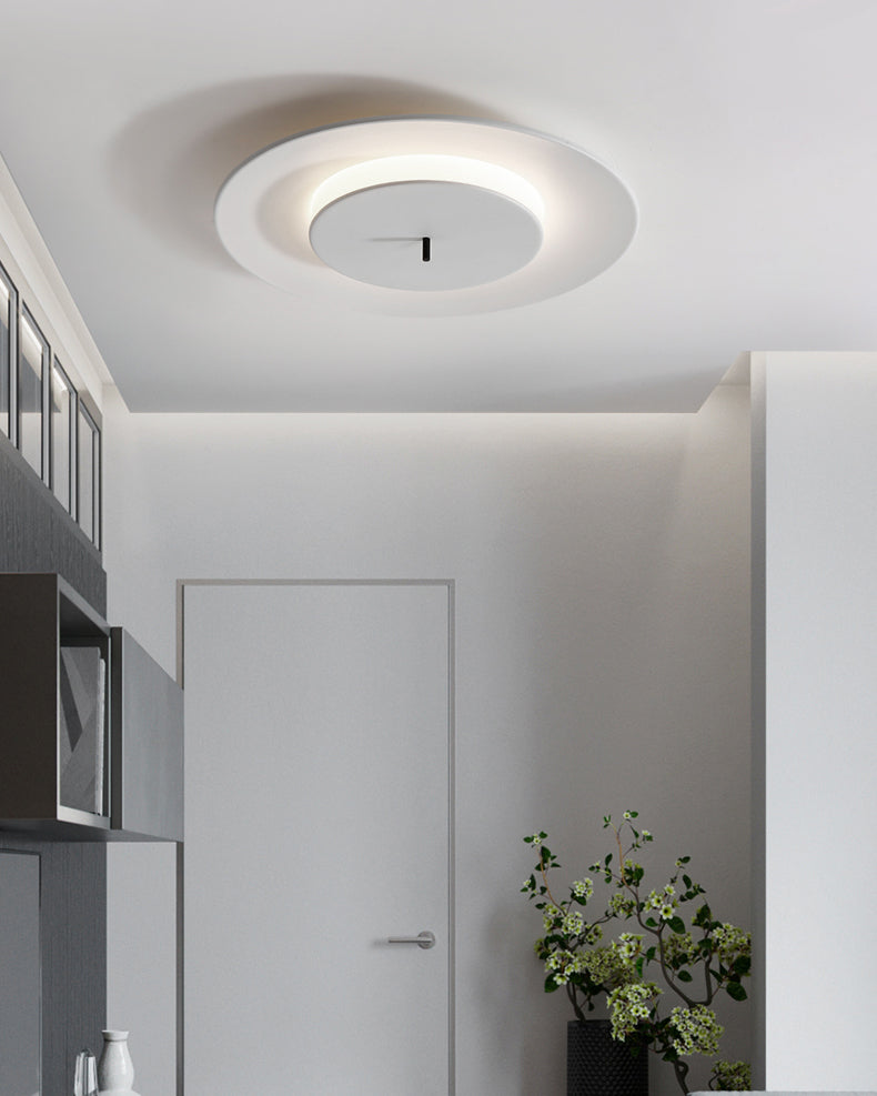 Double Rings Ceiling Flush Mount Lights Modern Acrylic 1 Light Ceiling Lamp