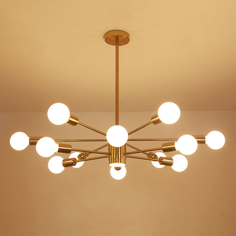 Lumo elettroplato di illuminazione in stile nordico oro con seppietti a LED Multi-Lights Apparecchiatura della sala da pranzo