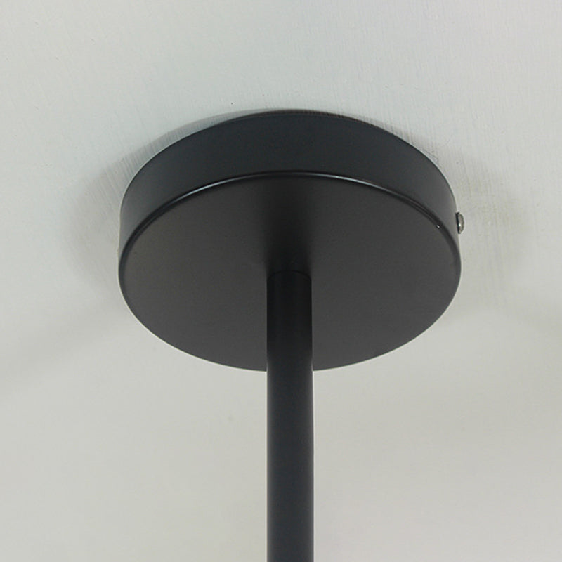 Candelera de metal creativo de estilo nórdico 23.6 pulgadas de ancho de ancho en forma de ráfaga de iluminación de bombilla abierta para sala de estar de dormitorio