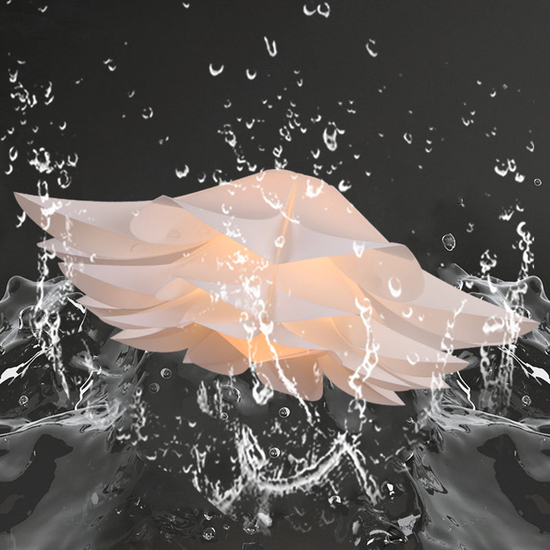 Flower Pendant Ceiling Light Contemporary Style Acrylic White Hanging Pendant Light