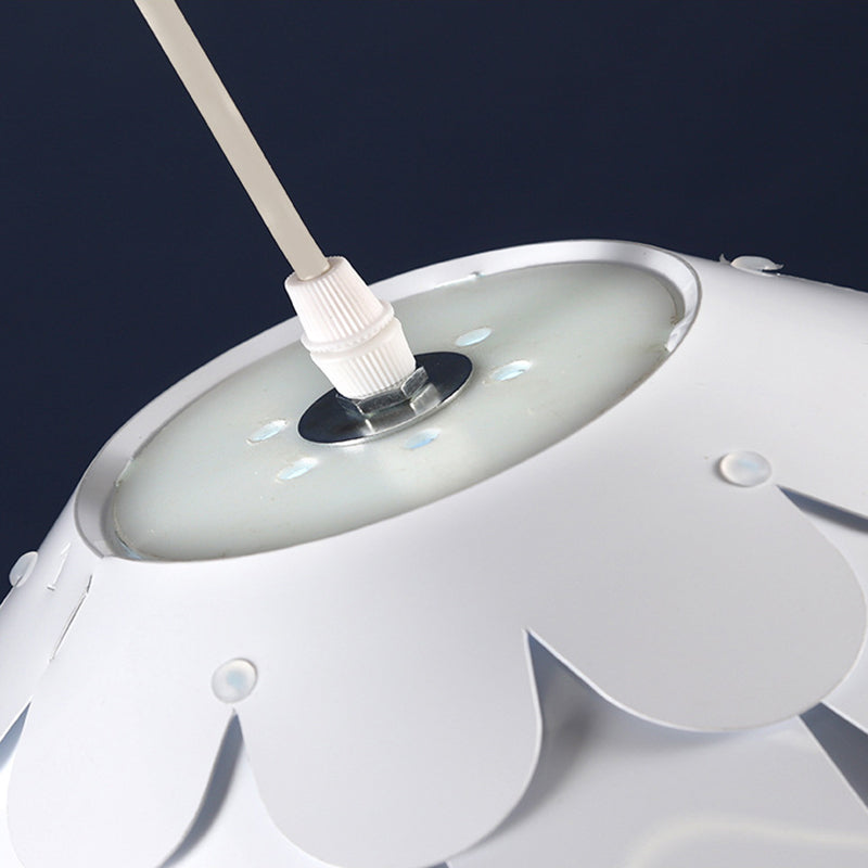 Lámpara de suspensión de techo de piña estilo acrílico blanco acrívico accesorio de luz colgante