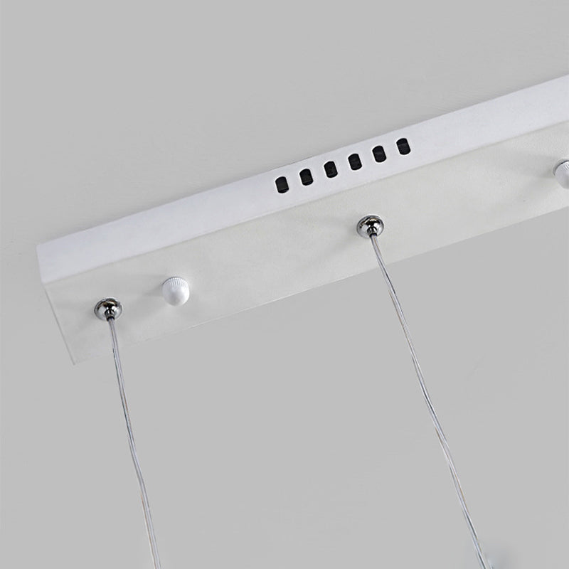 Kreise Esszimmer hängende Anhänger leichte Metall LED Einfachheit Deckenheizlicht in Weiß