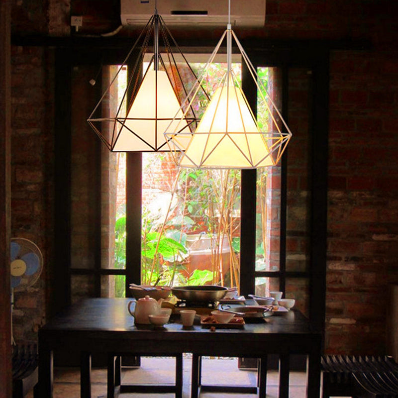 Cage Metal Ceiling Mount Light Fixture Industrial 1 Light Ceiling Lighting