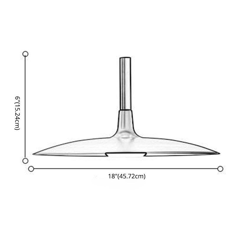 Untertasse Nordic Style Pendelleuchte Lampe Metall 1 Glühbirne Esszimmer Deckenhängung Licht