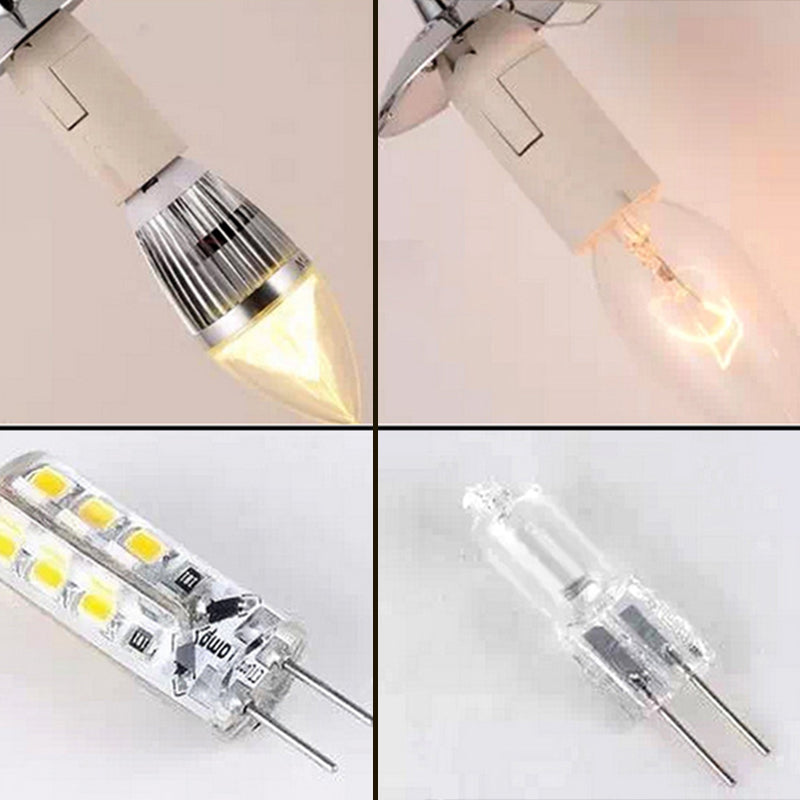 Chromball -Anhänger Leuchte moderne klare Glashängung Licht für Wendeltreppen