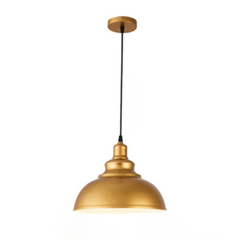 1 Light Geometric Hanging Ceiling Lights Industrial Style Metal Pendant Light Fixtures for Restaurant