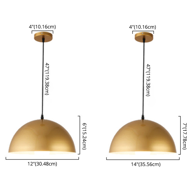 1 Luci a soffitto sospesa geometrica leggera in stile industriale a sospensione in metallo per il ristorante