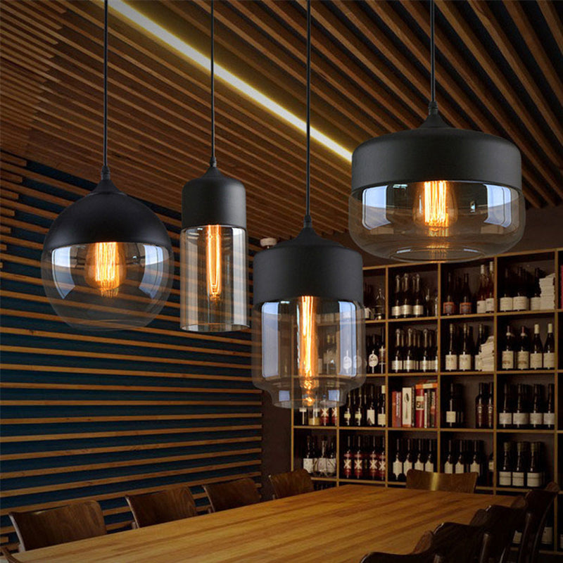 1 luminaires suspendus légers de style rétro de style industriel suspendu pour bar