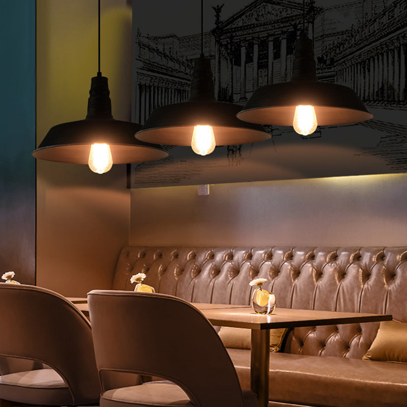 1 Luci a sospensione appesa al fienile in stile industriale a soffitto in metallo a sospensione in metallo