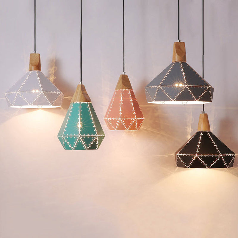 Modern Geometric Pendant Light Metal 1 Light Pendant