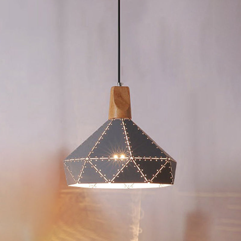 Modern Geometric Pendant Light Metal 1 Light Pendant