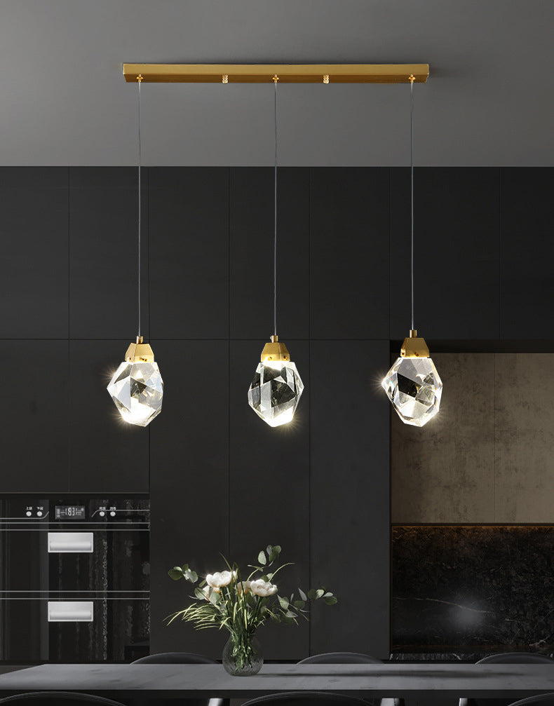 Modern Geometric Pendant Lighting Fixtures Crystal Pendant Lamp