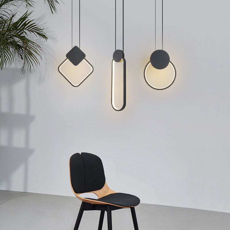 Moderne Kabelhängehänge Anhänger Lichter Metallanhänger Licht