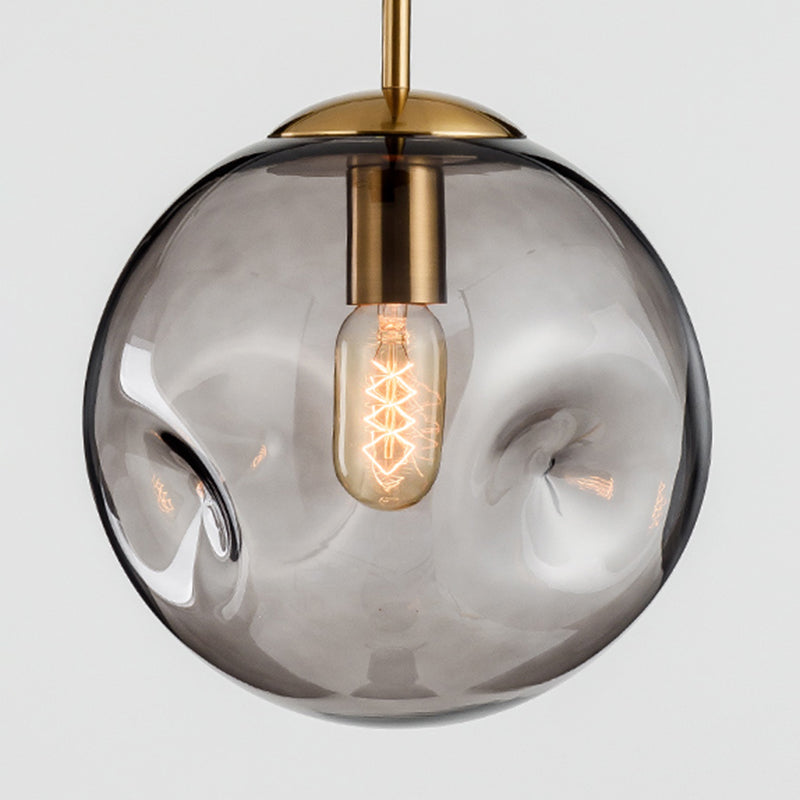 Lámpara de luz colgante moderna de globo 1 lámpara colgante de luz