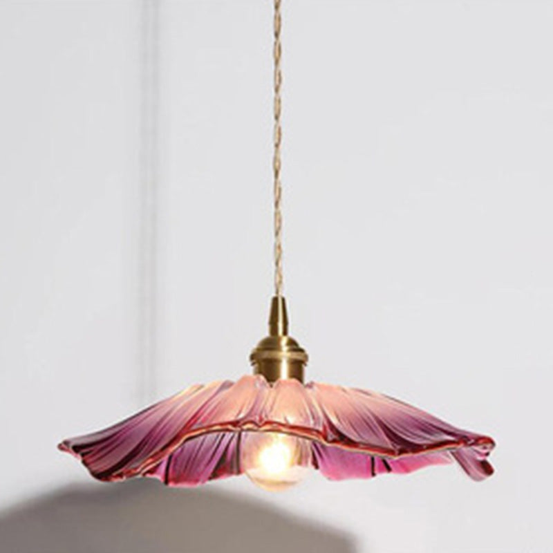 Blumenschlafzimmer Anhänger Beleuchtungsbehandlung Glas zeitgenössische Decke Anhänger Licht