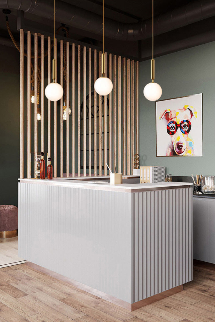 Spherical Pendant Lighting Fixture Simplicity Style Glass Hanging Light for Bedroom