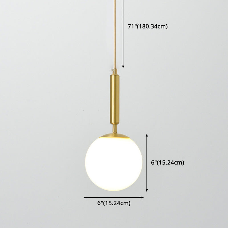 Globale hängende Leuchten modernes Glas 1 Lichtheizlicht Lichter