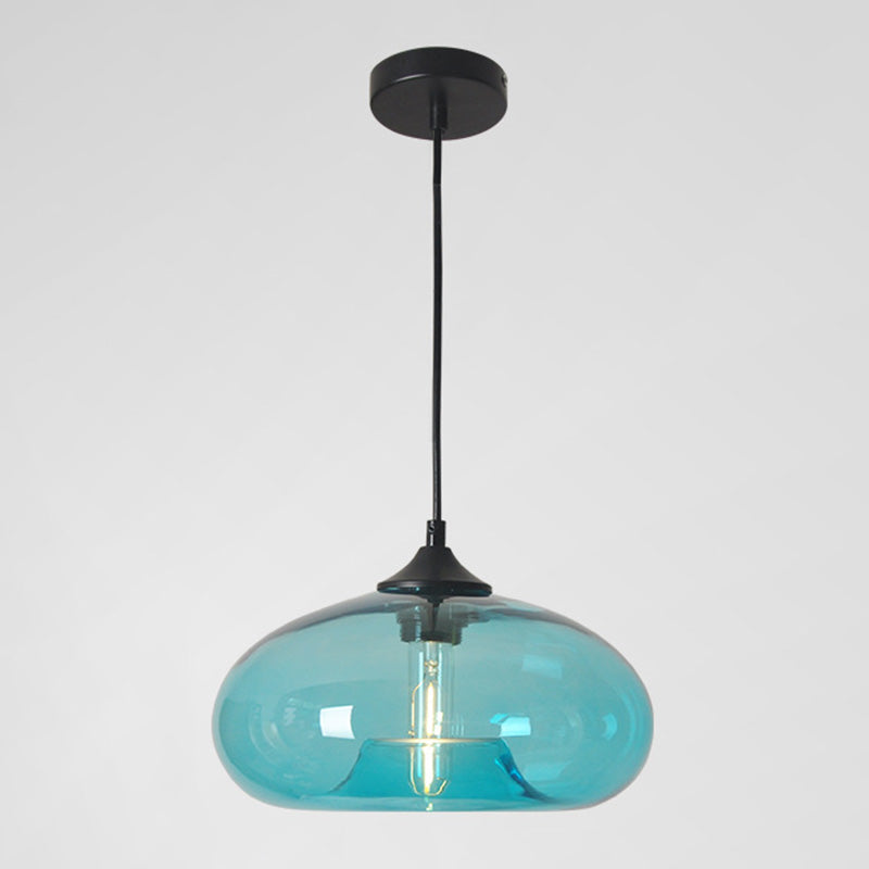 Zeitgenössischer Stil schattierter Anhänger Leuchte Leuchte Glas Esszimmer Anhänger Licht Kit