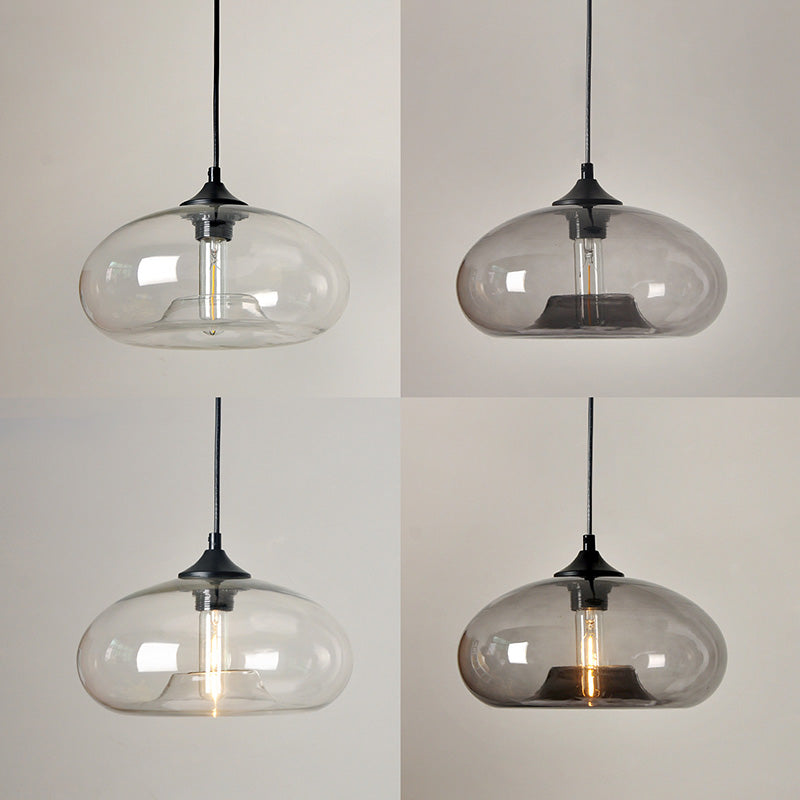 Zeitgenössischer Stil schattierter Anhänger Leuchte Leuchte Glas Esszimmer Anhänger Licht Kit