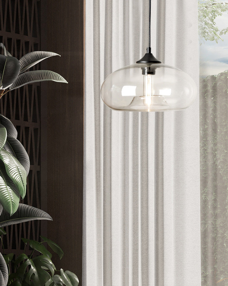 Zeitgenössischer Stil schattierter Anhänger Leuchte Leuchte Glas Esszimmer Anhänger Licht Kit