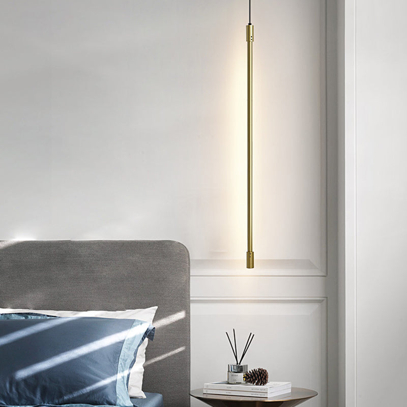 Linearer LED -Anhänger Minimalistischer Aluminium -Nacht