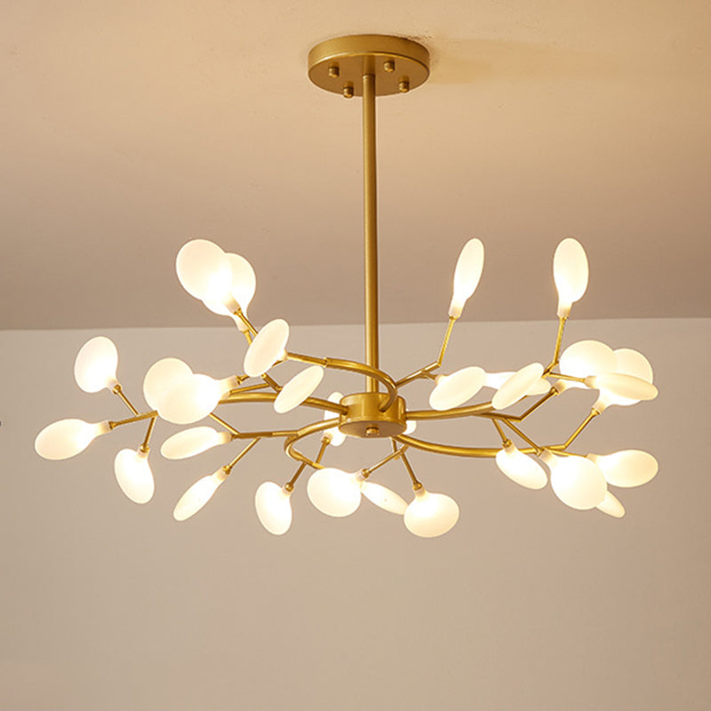 Lámparas de lámpara de rociado Luz de colgante de estilo minimalista moderno con sombra acrílica para sala de estar