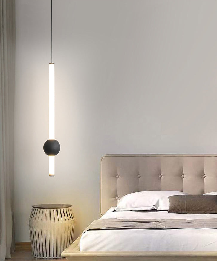 Minimalistische Streifen -Federleuchte Acryl Wohnzimmer LED -Anhänger Licht