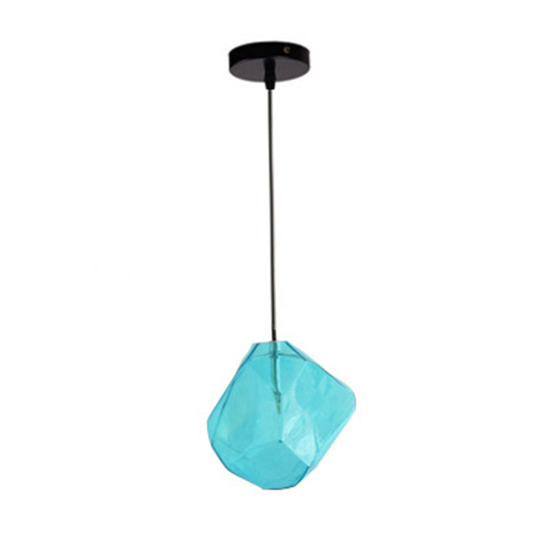 1 léger léger pendentif léger moderne lampe en verre soufflé à la main moderne pour table à manger