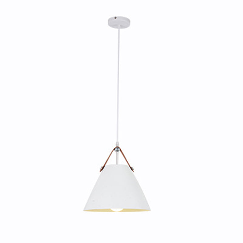 Moderne macaron taps toelopende hanglamp metalen 1-licht hangerverlichting voor eetkamertafel