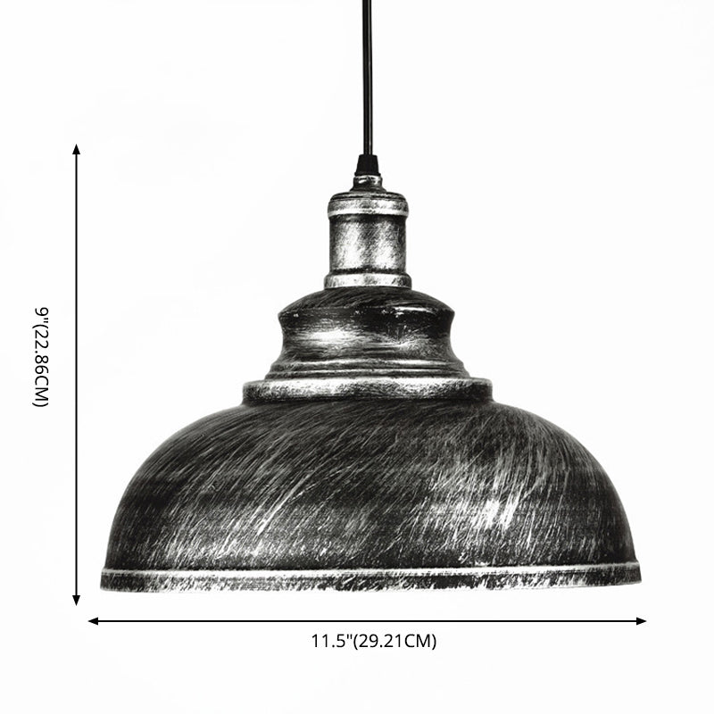1 leichte Kuppelschattenhänge -Leuchten Industrial Style Metal Deckenleuchte für das Restaurant