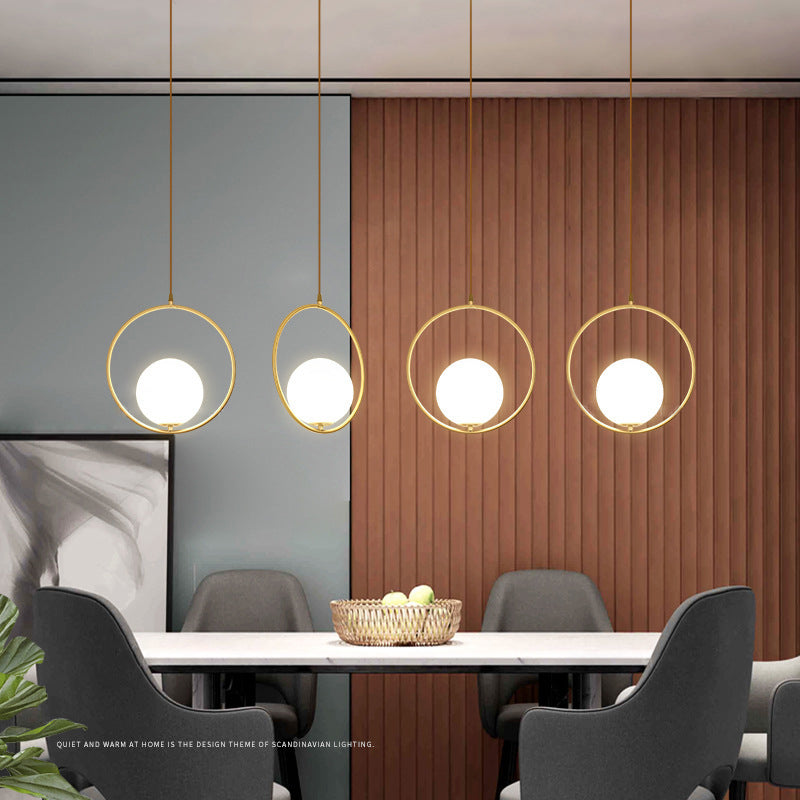 1 clair plafonnier suspendu moderne plafonnier en verre blanc moderne avec cordon suspendu pour restaurant