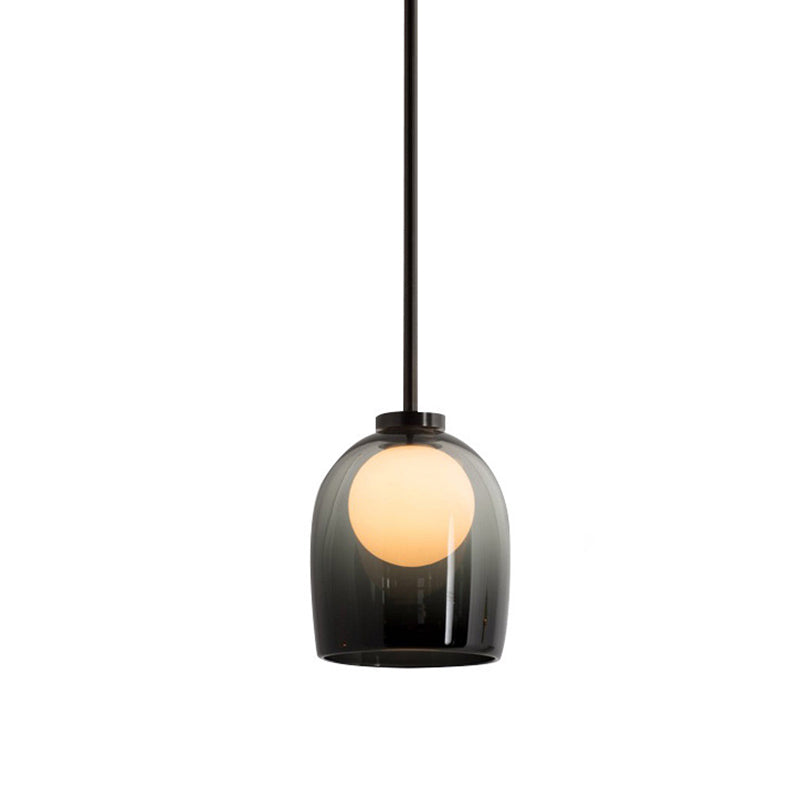 Schattierte Anhängerleuchte minimalistische Glashängung Anhänger Licht für Esszimmer